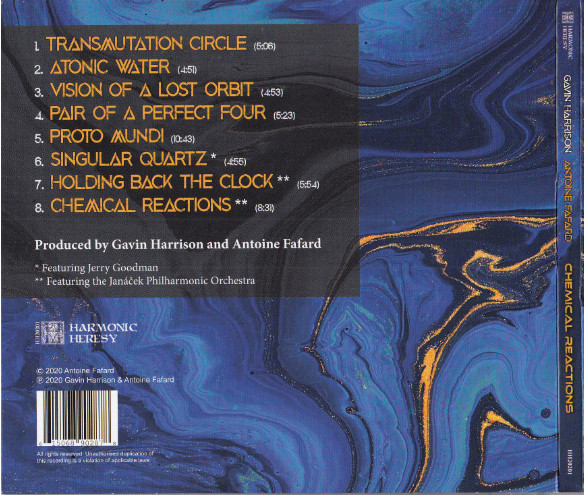 Gavin Harrison , Antoine Fafard - Chemical Reactions | Harmonic Heresy (HH20201) - 2 Gavin Harrison , Antoine Fafard - Chemical Reactions | Harmonic Heresy (HH20201) - 2