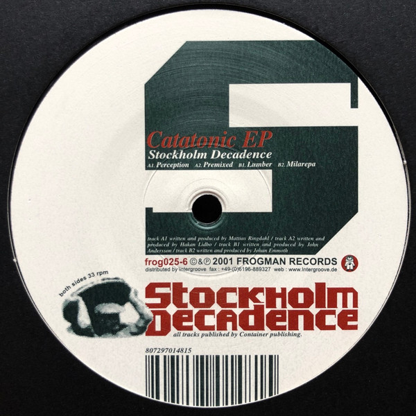 Stockholm Decadence - Catatonic EP | Frogman Records (frog025-6) - main Stockholm Decadence - Catatonic EP | Frogman Records (frog025-6) - main