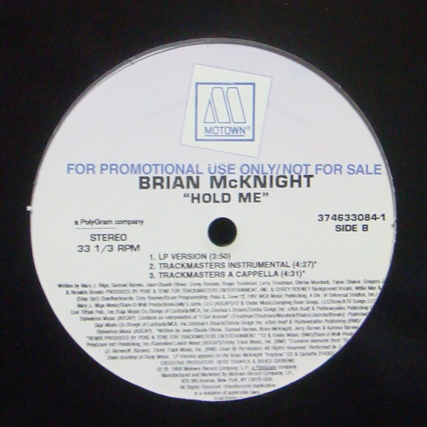 Brian McKnight - Hold Me | Motown (374633084-1) - 2