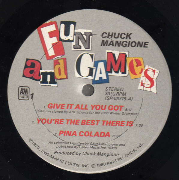 Chuck Mangione - Fun And Games | A&M Records (SP-3715) - 2 Chuck Mangione - Fun And Games | A&M Records (SP-3715) - 2