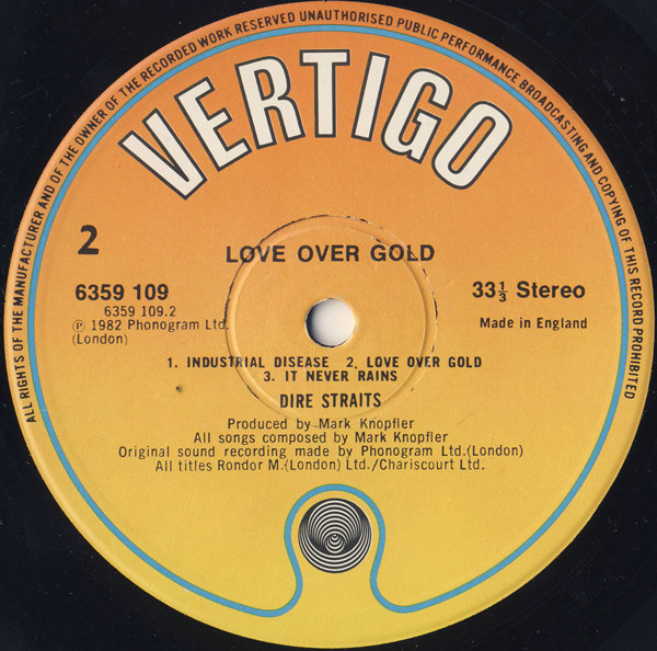 Dire Straits - Love Over Gold | Vertigo (6359 109) - 4 Dire Straits - Love Over Gold | Vertigo (6359 109) - 4