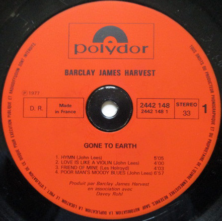 Barclay James Harvest - Gone To Earth | Polydor (2442 148) - 4 Barclay James Harvest - Gone To Earth | Polydor (2442 148) - 4