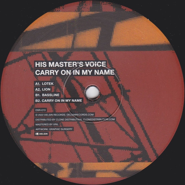 His Master's Voice - Carry On In My Name | Delsin (DSR-E13) - main