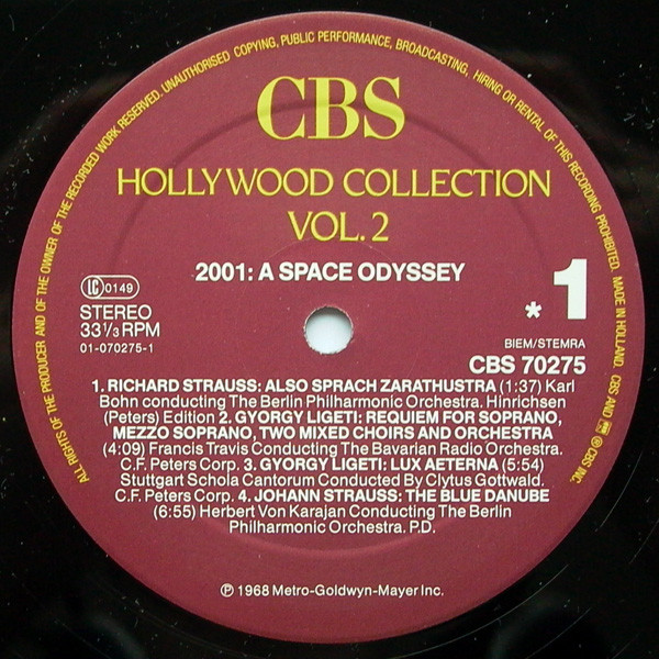 Various - 2001: A Space Odyssey | CBS (CBS 70275) - 3 Various - 2001: A Space Odyssey | CBS (CBS 70275) - 3