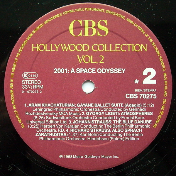 Various - 2001: A Space Odyssey | CBS (CBS 70275) - 4 Various - 2001: A Space Odyssey | CBS (CBS 70275) - 4