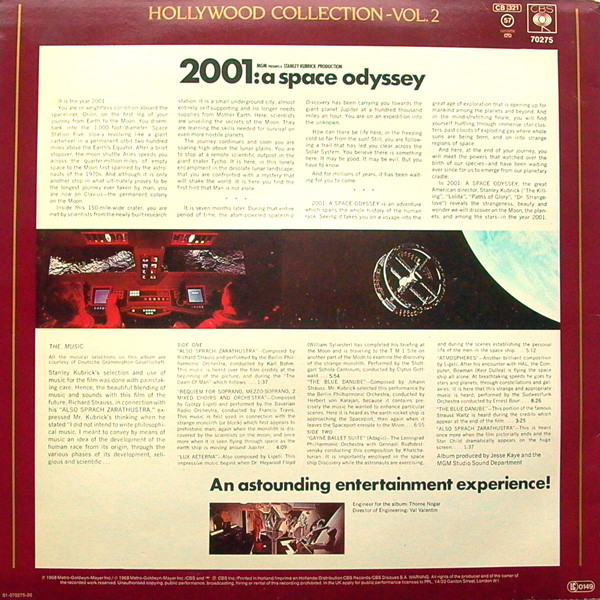 Various - 2001: A Space Odyssey | CBS (CBS 70275) - 2 Various - 2001: A Space Odyssey | CBS (CBS 70275) - 2
