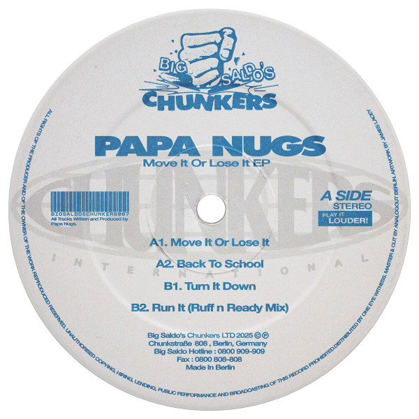 Papa Nugs - Move It Or Lose It EP | Big Saldo's Chunkers (BSC007) - main