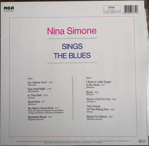 Nina Simone - Nina Simone Sings The Blues | RCA (NL89365) - 2 Nina Simone - Nina Simone Sings The Blues | RCA (NL89365) - 2