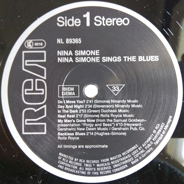 Nina Simone - Nina Simone Sings The Blues | RCA (NL89365) - 3 Nina Simone - Nina Simone Sings The Blues | RCA (NL89365) - 3