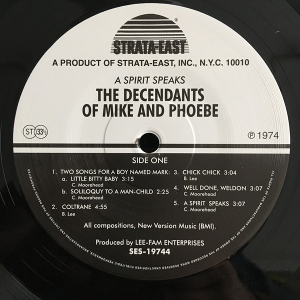 The Descendants Of Mike And Phoebe - A Spirit Speaks | Strata-East (SES-19744) - 3