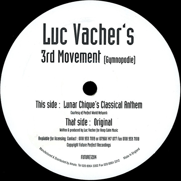 Luc Vacher - 3rd Movement | Future Perfect Recordings (FUTURE1204)