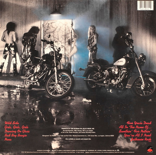 Mötley Crüe - Girls, Girls, Girls | Elektra (96 07251) - 2