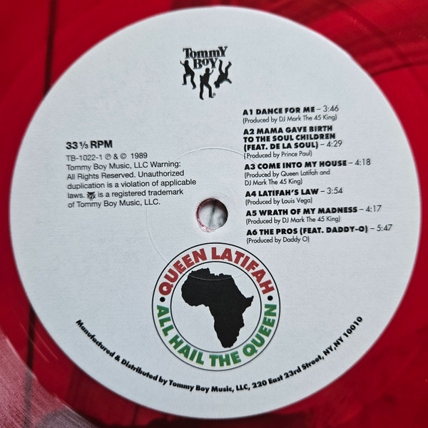 Queen Latifah - All Hail The Queen | Tommy Boy (TB-1022-1) - 3 Queen Latifah - All Hail The Queen | Tommy Boy (TB-1022-1) - 3