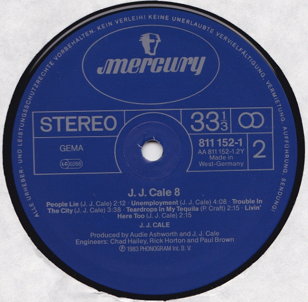 J.J. Cale - #8 | Mercury (811 152-1) - 4