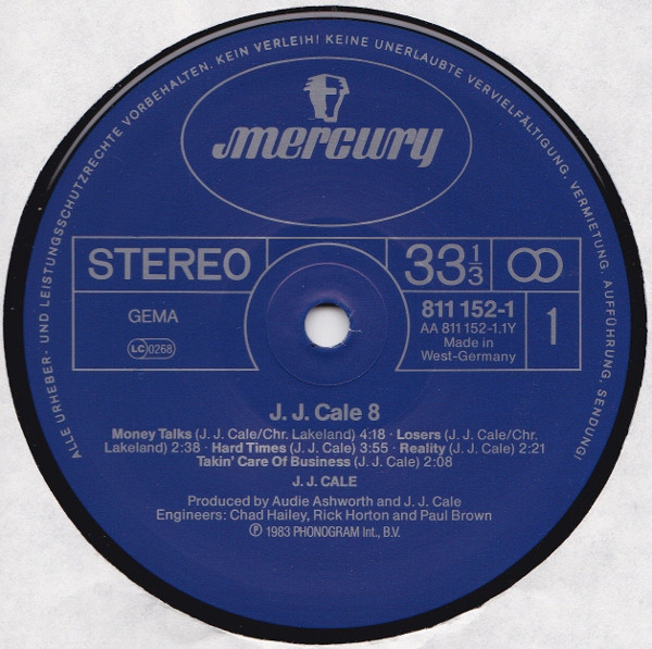 J.J. Cale - #8 | Mercury (811 152-1) - 3