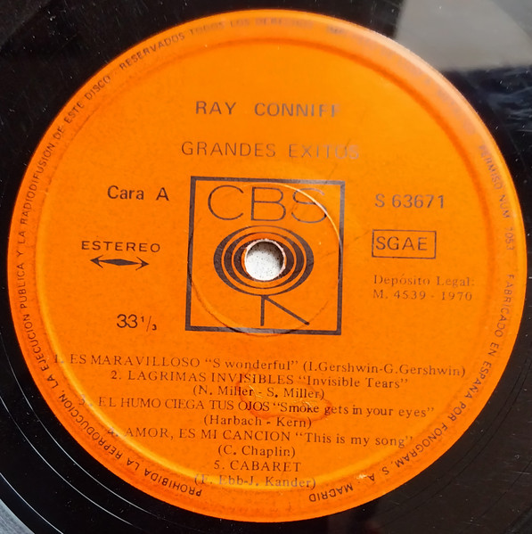 Ray Conniff - Ray Conniff's Greatest Hits | CBS (S-63671) - 3