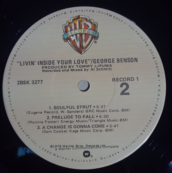 George Benson - Livin' Inside Your Love | Warner Bros. Records (2BSK 3277) - 3