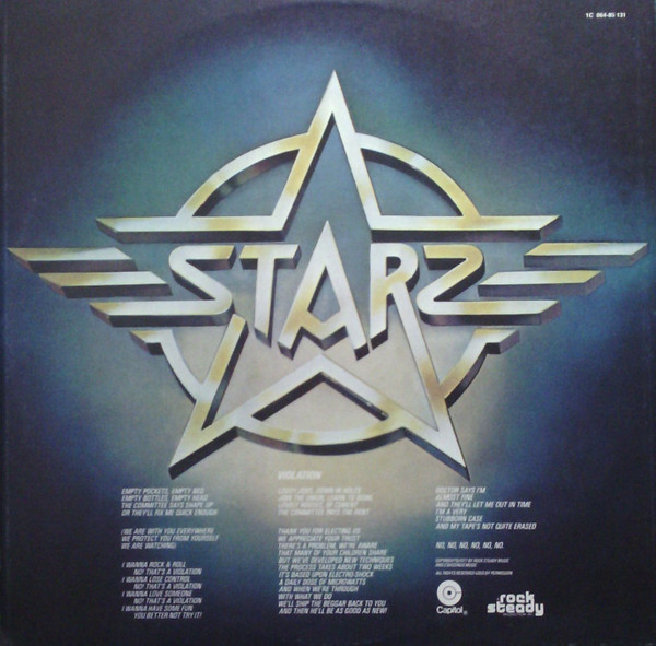 Starz - Violation | Capitol Records (1C 064-85 131) - 3