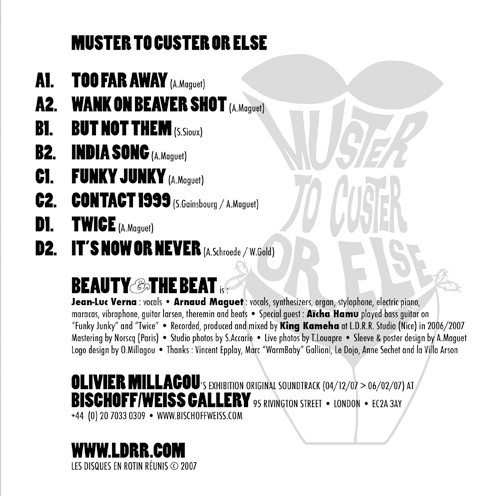 Beauty & The Beat - Muster To Custer Or Else | Les Disques En Rotin Réunis (LDRR#021) - 4 Beauty & The Beat - Muster To Custer Or Else | Les Disques En Rotin Réunis (LDRR#021) - 4
