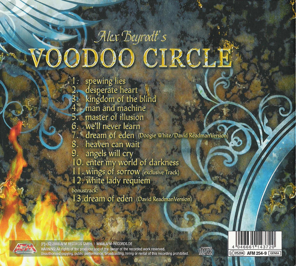 Alex Beyrodt's Voodoo Circle - Alex Beyrodt's Voodoo Circle | AFM Records (AFM 254-9) - 3