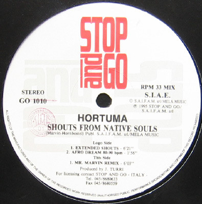 Hortuma - Shouts From Native Souls | Stop And Go (GO 1010)