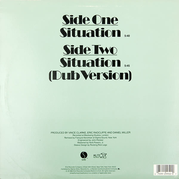 Yazoo - Situation | Sire (0-29950) - 2