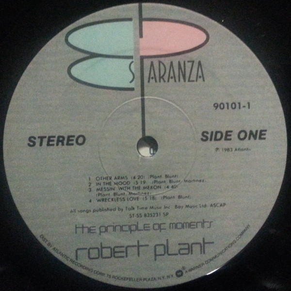 Robert Plant - The Principle Of Moments | Es Paranza Records (90101-1) - 3