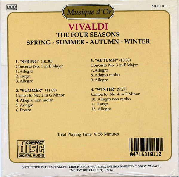 Antonio Vivaldi - The Four Seasons | Musique d'Or (mdo 1011) - 2