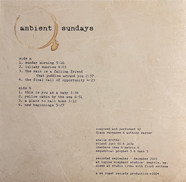 Ambient Sundays - Ambient Sundays | We Coast Records (WCR021) - 2 Ambient Sundays - Ambient Sundays | We Coast Records (WCR021) - 2
