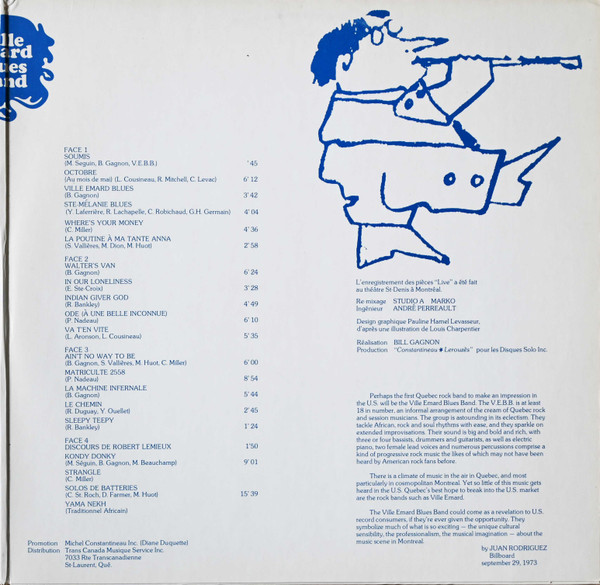 Ville Emard Blues Band - Ville Emard Blues Band | Solo (SO-25505) - 3 Ville Emard Blues Band - Ville Emard Blues Band | Solo (SO-25505) - 3