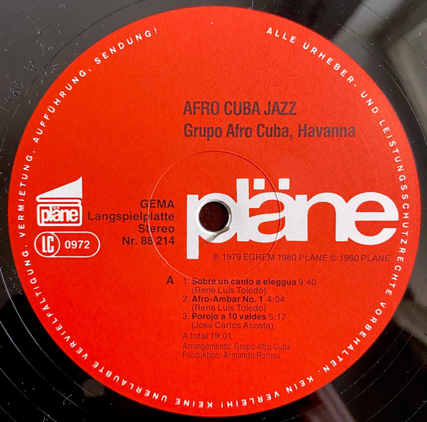 Afrocuba - Afro Cuban Jazz | pläne (88 214) - 3