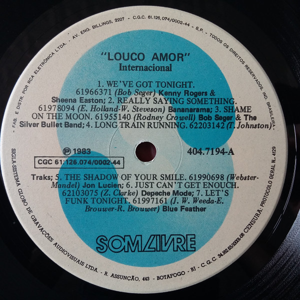 Various - Louco Amor (Internacional) | Som Livre (404.7194) - 2 Various - Louco Amor (Internacional) | Som Livre (404.7194) - 2