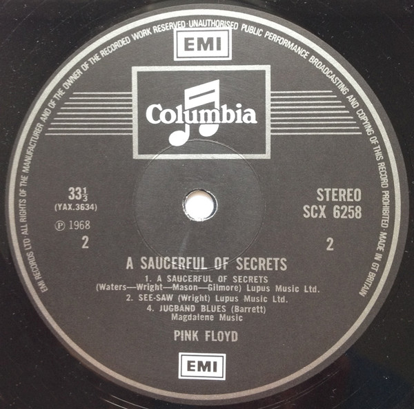 Pink Floyd - A Saucerful Of Secrets | Columbia (SCX 6258) - 4