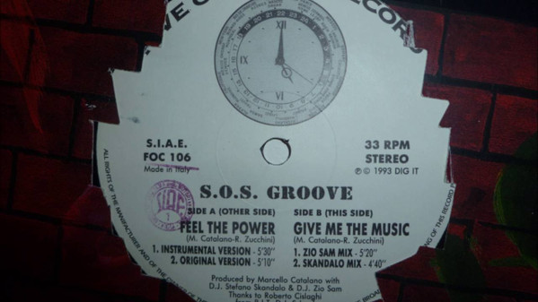 S.O.S. Groove - Feel The Power / Give Me The Music | Five O' Clock Record (FOC 106) - 2 S.O.S. Groove - Feel The Power / Give Me The Music | Five O' Clock Record (FOC 106) - 2
