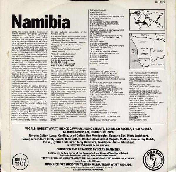 Robert Wyatt & SWAPO Singers - The Wind Of Change | Rough Trade (RTT 168) - main