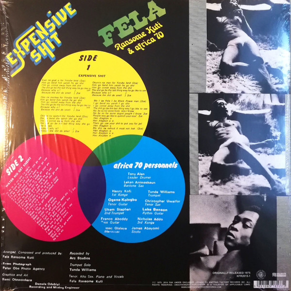 Fela Kuti & Africa 70 - Expensive Shit | Knitting Factory Records (KFR2015-1) - main
