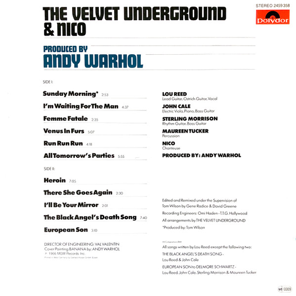 The Velvet Underground & Nico - The Velvet Underground & Nico | Polydor (2459 358) - 2