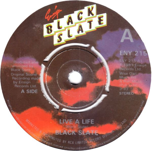 Black Slate - Live A Life | Ensign (ENY 215)