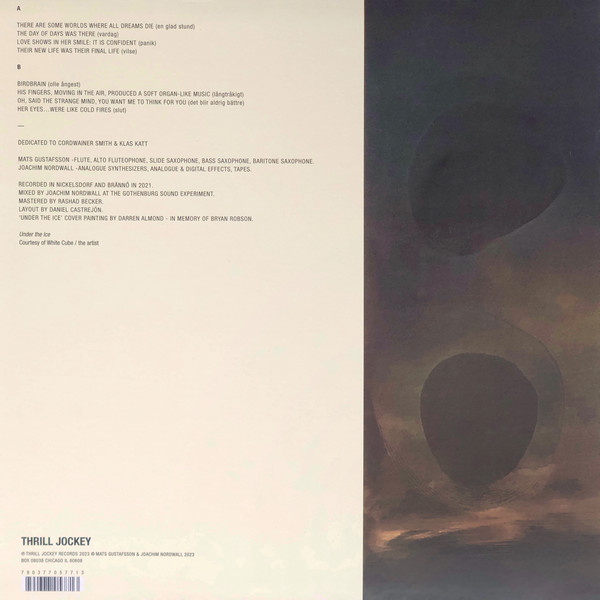 Mats Gustafsson & Joachim Nordwall - Their Power Reached Across Space and Time - To Defy Them Was Death - Or Worse | Thrill Jockey (THRILL 577) - 3 Mats Gustafsson & Joachim Nordwall - Their Power Reached Across Space and Time - To Defy Them Was Death - Or Worse | Thrill Jockey (THRILL 577) - 3