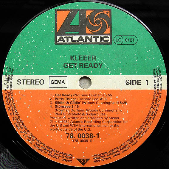 Kleeer - Get Ready | Atlantic (78. 0038-1) - 3