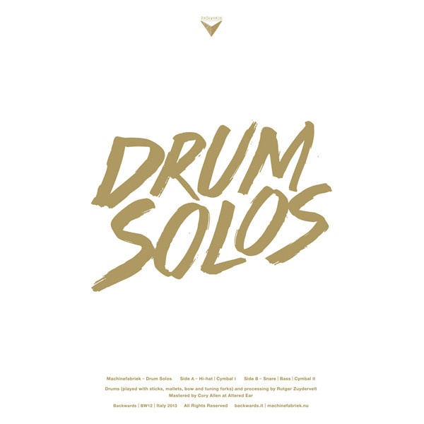 Machinefabriek - Drum Solos | Backwards (BW12) - 2