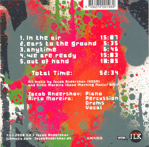 Jacob Anderskov & Airto Moreira - Ears To The Ground | ILK Music (ILK143CD) - 2 Jacob Anderskov & Airto Moreira - Ears To The Ground | ILK Music (ILK143CD) - 2