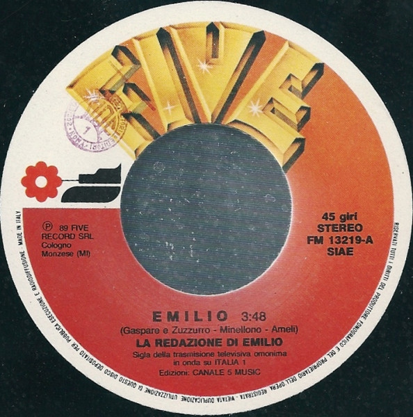 La Redazione Di Emilio - Emilio | Five (FM 13219) - 2