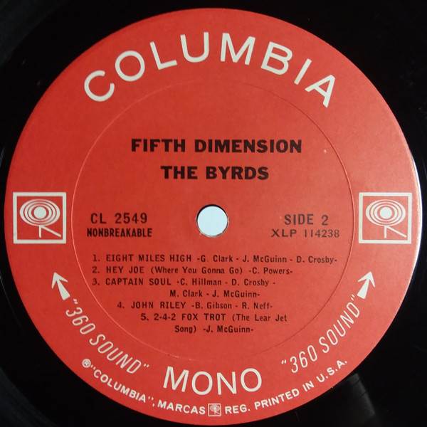 The Byrds - Fifth Dimension | Columbia (CL 2549) - 4 The Byrds - Fifth Dimension | Columbia (CL 2549) - 4