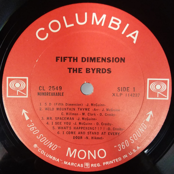 The Byrds - Fifth Dimension | Columbia (CL 2549) - 3 The Byrds - Fifth Dimension | Columbia (CL 2549) - 3