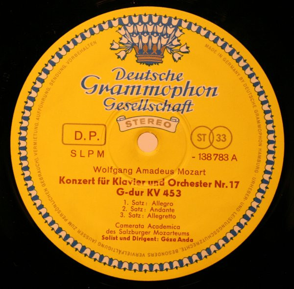 Wolfgang Amadeus Mozart , Camerata Academica Salzburg , Géza Anda - Klavierkonzerte · Piano Concertos (G-Dur / In G Major / KV 453 · C-Dur / In C Major / KV 467) | Deutsche Grammophon (138 783 SLPM) - 3 Wolfgang Amadeus Mozart , Camerata Academica Salzburg , Géza Anda - Klavierkonzerte · Piano Concertos (G-Dur / In G Major / KV 453 · C-Dur / In C Major / KV 467) | Deutsche Grammophon (138 783 SLPM) - 3