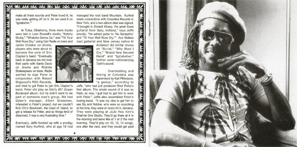 Peter Tosh - Legalize It | Columbia (COL 494498 2) - 2