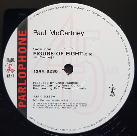 Paul McCartney - Figure Of Eight / Ou Est Le Soleil? | Parlophone (12RX 6235) - 3