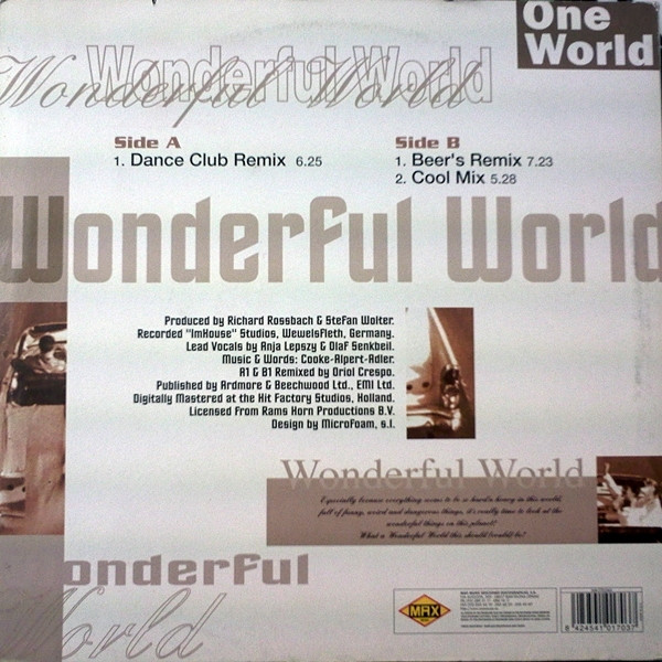 One World - Wonderful World | Max Music (NM1703MX) - 2