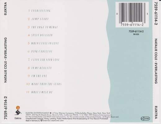 Natalie Cole - Everlasting | Elektra (7559-61114-2) - 2